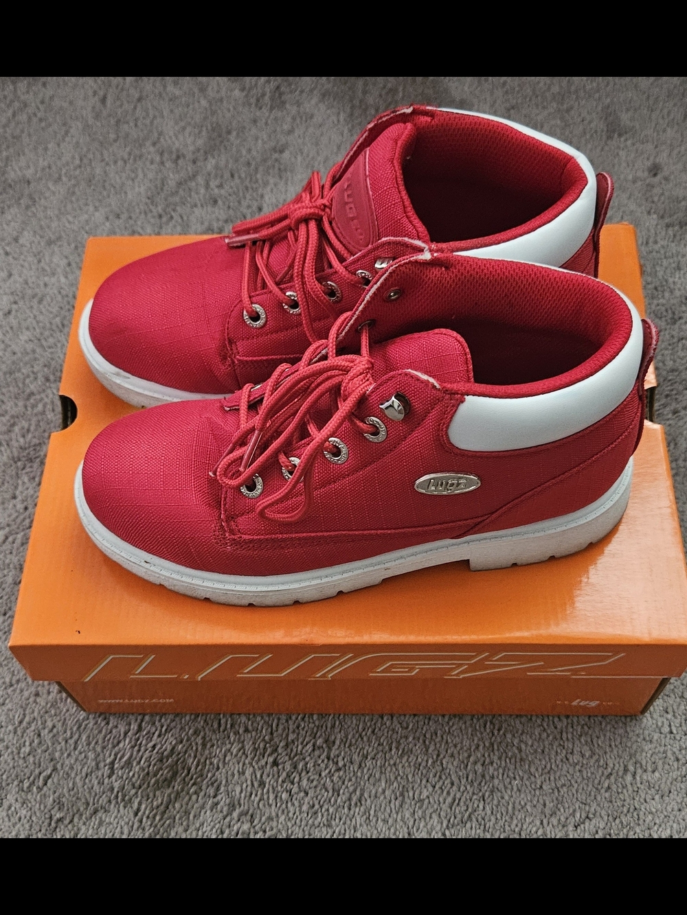 Lugz Red Ripstop Boots - Picture 3 of 6